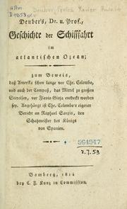 (Deuber's) ... geschichte der schifffahrt im Atlantischen ozean by Franz Xavier Anselm Deuber