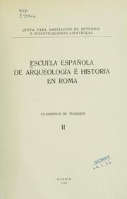 Cover of: Cuadernos de trabajos by Escuela Española de Historia y Arqueología (Rome, Italy)