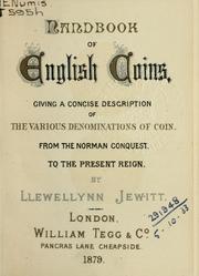 Cover of: Handbook of English coins by Llewellynn Frederick William Jewitt