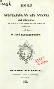 Cover of: Historia de la dominacion de los Arabes en España.