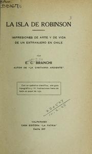 Cover of: La Isla de Robinson by Branchi, Eugenio Camillo