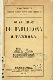 Cover of: Guia-Cicerone de Barcelona a Tarrasa.