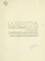 Cover of: sensitiva.: Traduzione di Adolfo de Bosis, con un disegno di Alfredo Ricci.