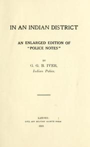 Cover of: In an Indian district by George Grosvenor Bruce Iver