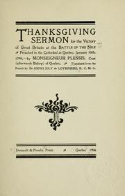 Cover of: Thanksgiving sermon for the victory of Great Britain at the Battle of the Nile