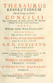 Thesaurus resolutionum Sacrae Congregationis Concilii by Catholic Church. Congregatio Concilii