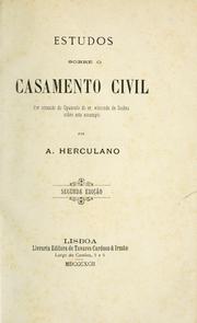 Estudos sobre o casamento civil by Alexandre Herculano