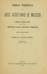 Cover of: Obras ineditas de José Agostinho de Macedo.