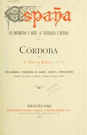 Cover of: Córdoba by Pedro de Madrazo, Pedro de Madrazo