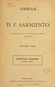 Cover of: Obras ... by Domingo Faustino Sarmiento