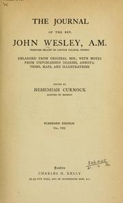 Cover of: Journal of the Rev. John Wesley, Vol. 8 by John Wesley