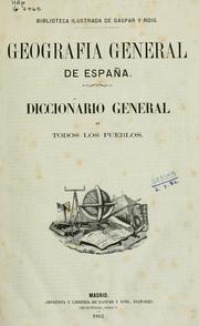 Cover of: Geografia general de España. by 