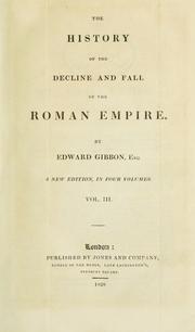 Cover of: The  history of the decline and fall of the Roman Empire.