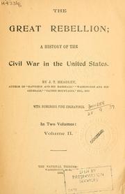 Cover of: great rebellion: a history of the Civil War in the United States.