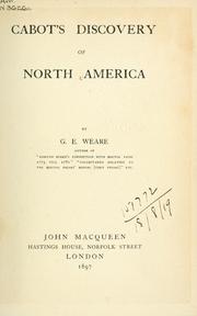 Cabot's discovery of North America