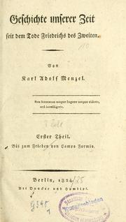 Cover of: Geschichte unserer Zeit: seit dem Tode Friedrichs des Zweiten