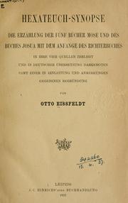 Cover of: Hexateuch-Synopse by Otto Eissfeldt