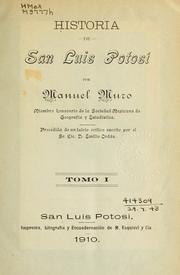Cover of: Historia de San Luis Potosi.