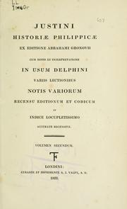 Cover of: Historiae Philippicae by Marcus Junianus Justinus
