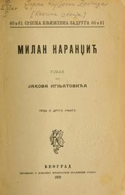 Cover of: Milan Narandi by Jakov Ignjatović