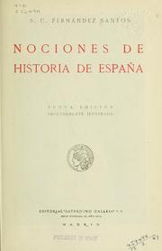 Cover of: Nociones de historia de España.