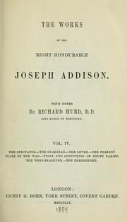 Cover of: Works. by Joseph Addison