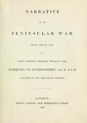 Cover of: Narrative of the Peninsular War, from 1808-1813