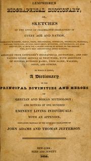 Cover of: Lempriéres biographical dictionary by John Lemprière