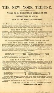 Cover of: The irrepressible conflict: a speech by William H. Seward, delivered at Rochester, Monday, Oct. 25, 1858.