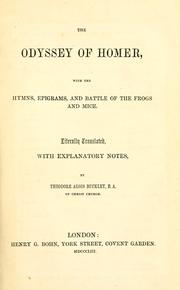 Cover of: The Odyssey of Homer by Όμηρος (Homer)