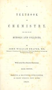 Cover of: A text-book on chemistry by John William Draper