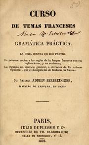 Cover of: Curso de temas franceses, ó ,Gramática práctica