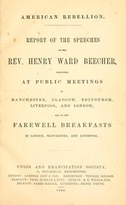 Cover of: American rebellion by Henry Ward Beecher