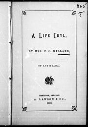 Cover of: A life idyl