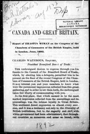 Cover of: Canada and Great Britain by Erastus Wiman