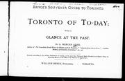 Cover of: Toronto of to-day | 