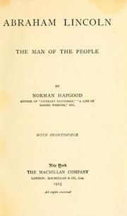 Cover of: Abraham Lincoln: the man of the people