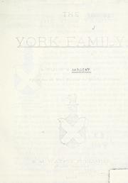 Cover of: The York family