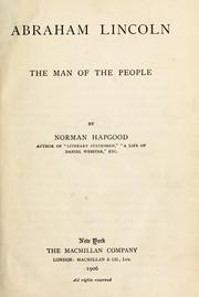 Cover of: Abraham Lincoln: the man of the people