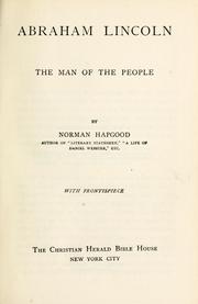 Cover of: Abraham Lincoln: the man of the people