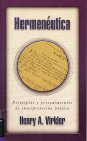 Cover of: Hermenéutica