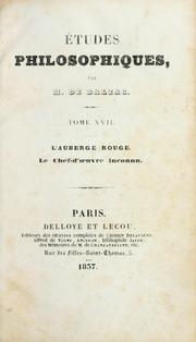 L àuberge rouge by Honoré de Balzac