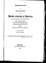 Cover of: A dictionary of books relating to America by Joseph Sabin