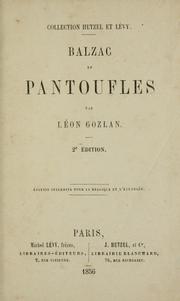 Cover of: Balzac en pantoufles