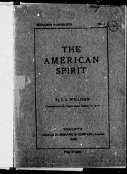 Cover of: The American spirit