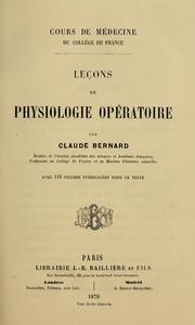 Cover of: Les de physiologie opatoire