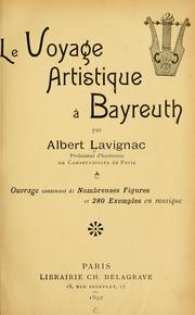 Cover of: Le voyage artistique à Bayreuth