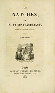Cover of: Les Natchez by François-René de Chateaubriand