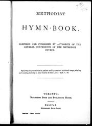 Cover of: Methodist hymn-book by compiled and published by authority of the General Conference of the Methodist Church