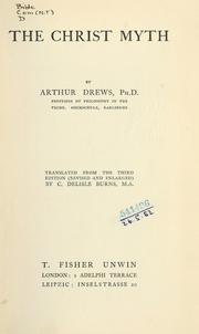 Cover of: The Christ myth by Arthur Drews